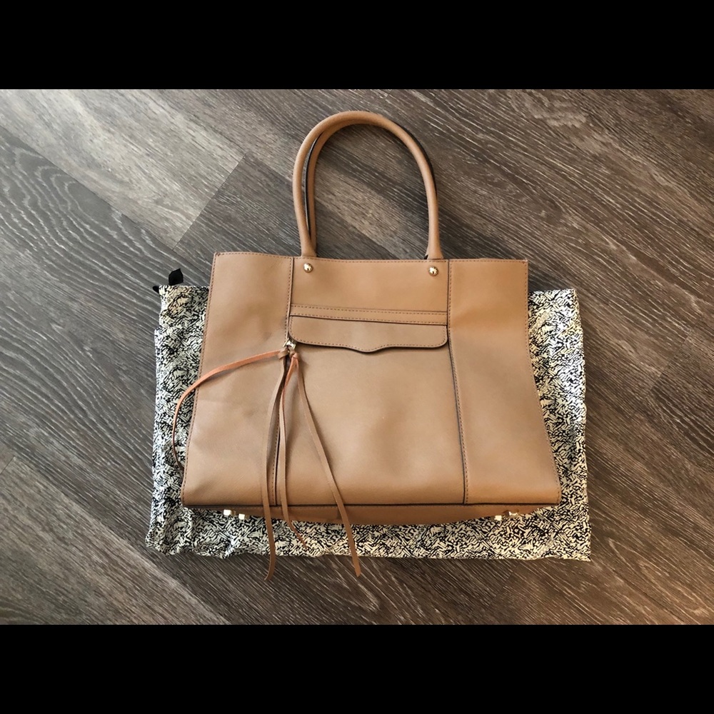 Rebecca Minkoff nude top handle purse